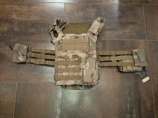 Airsoft Grade Plate Carrier w/ Back Panel and Misc. Accessories