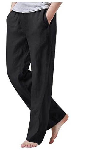 Cotton linen Pants Male Quick Dry Breathable Casual Comfortable Sizes M/L - 第 1/17 張圖片