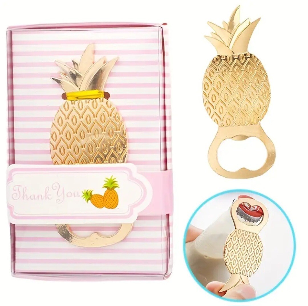 Novelty Gold Pineapple Shape Bottle Opener Kitchen Bar Beer 
