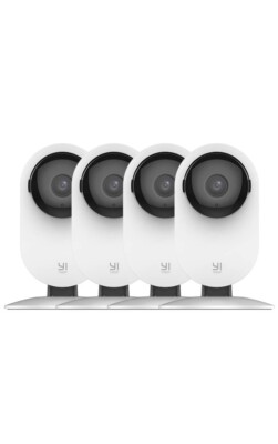 YI 4pc Home Camera, 1080p Wi-Fi IP Security Surveillance Smart System BRAND NEW