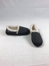 Acorn Women's Moc Ragg Slipper, Grey, Size 9.5 -10.5