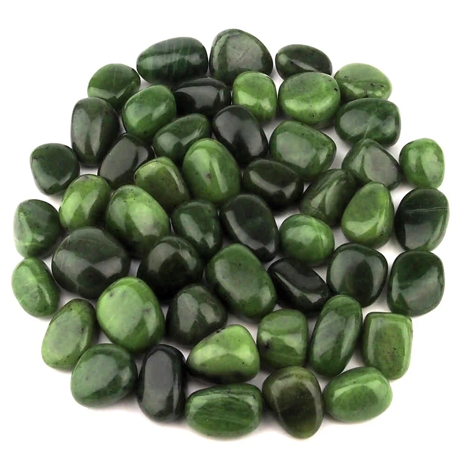 Nephrit | Jade Trommelsteine handpoliert Ø ca. 20 – 30 mm AAA - Qualität - Bild 2 von 4