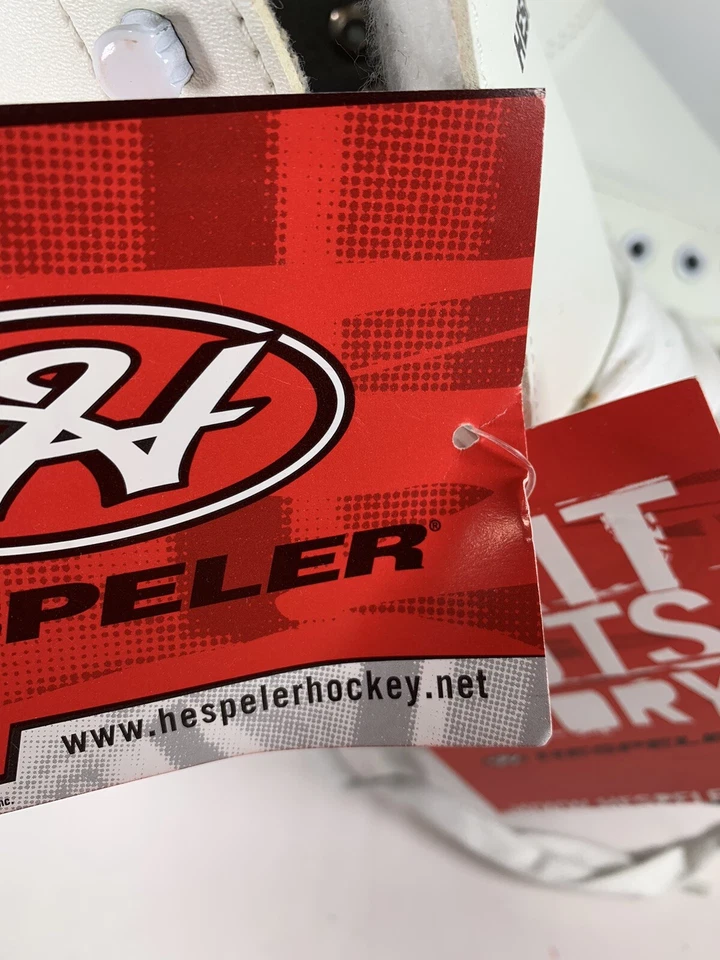 Patines de Hielo Hespeler Senior Talla 6 EE. UU./Reino Unido 5 Mujer Blanco Equipo Deportivo Nuevo Foto 4 de 4