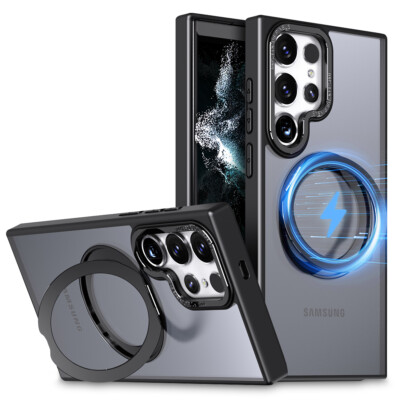 For Samsung Galaxy S24 S23 S22 Magnetic Mag Safe Case Ring Stand Protector