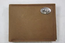 ZEP PRO Alabama Elephant RTR Crazy Horse Leather Bifold Wallet Tin Gift Box