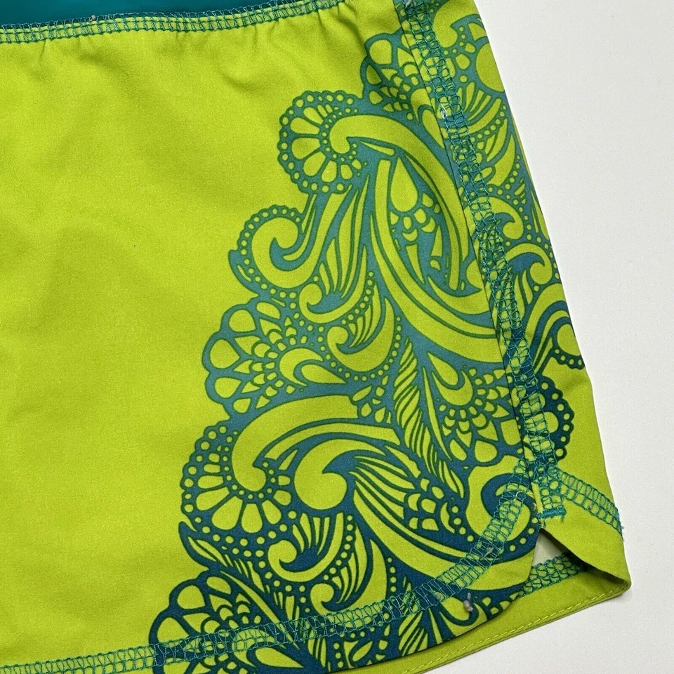 Шорты женские PrAna богемное лайм зеленые цвет морской волны синие размер S без застежек с карманом для плавания - Изображение 3 из 4