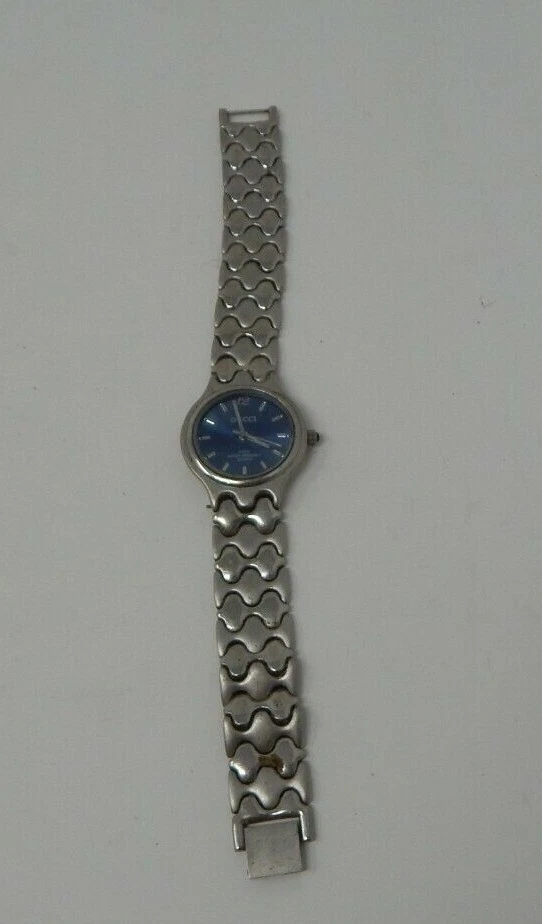 Gucci watch blue face cheap