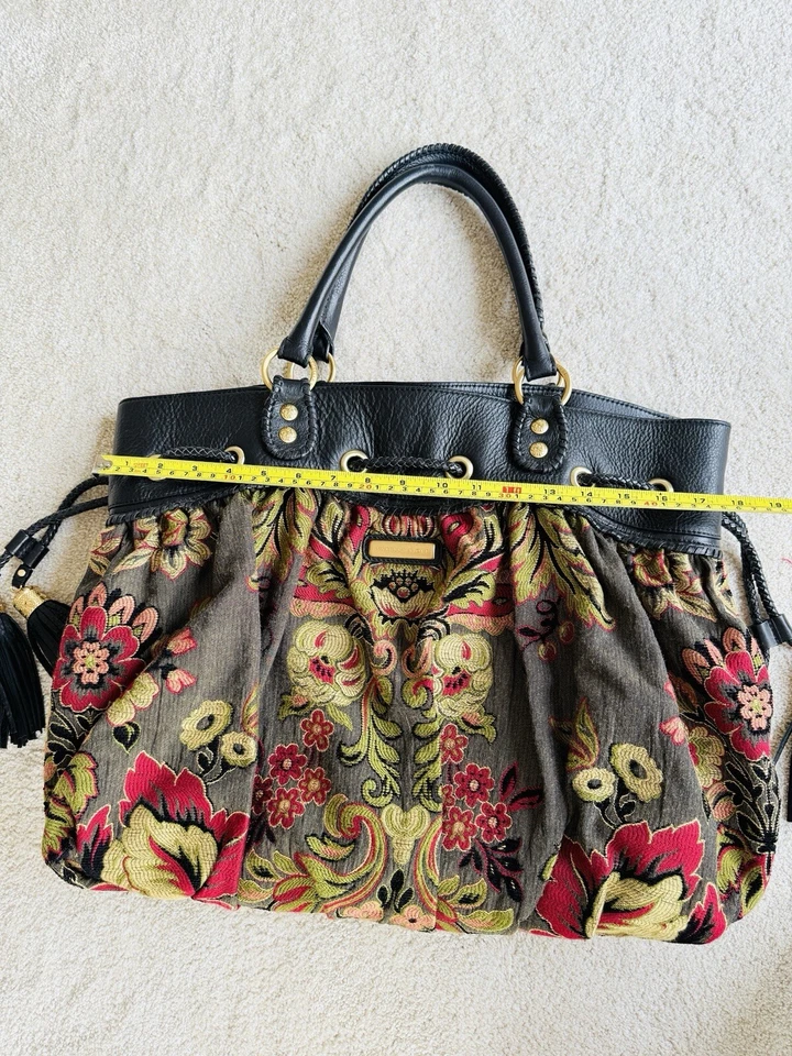 Bolso de Mano Grande Floral ISABELLA FIORE | Borlas Foto 3 de 4
