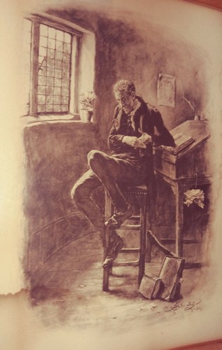 Vtg Orig Fredrick Bernard Mezzotint Print Charles Dickens Character Signed 1884 - Picture 4 of 8