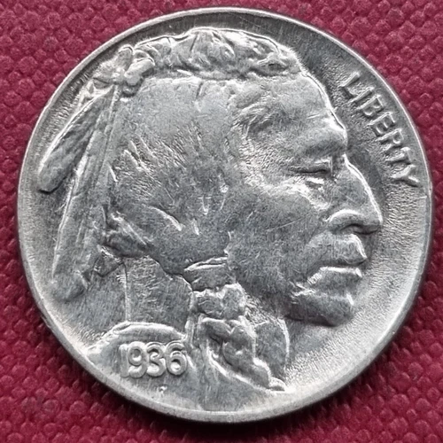 1936 Buffalo Nickel 5c High Grade UNC #55384