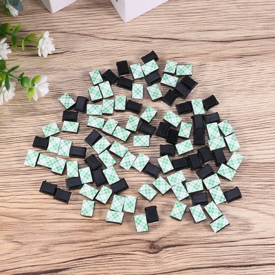  100 Pcs Car Cable Clamp Selbstklebend Kabelhalter Selbstklebender