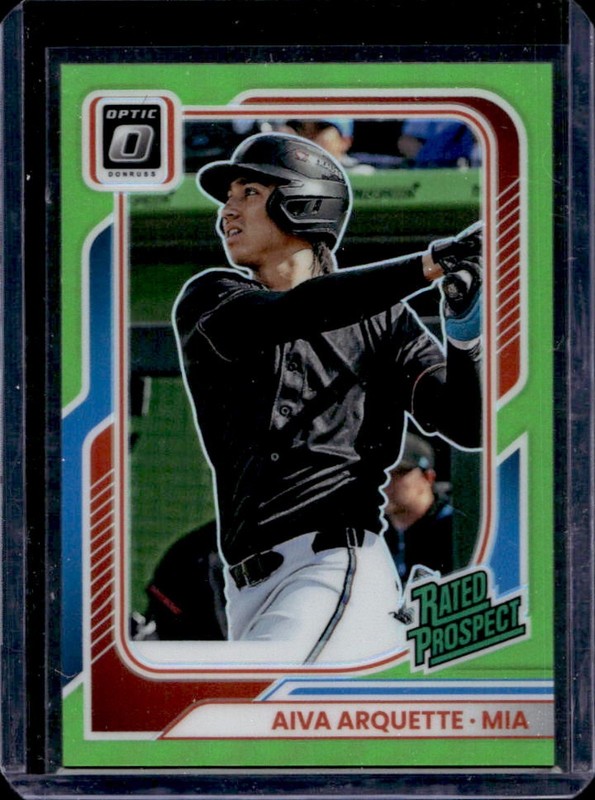 2026 Donruss Aiva Arquette Rated Prospects Optic Lime Green Prospect #/149