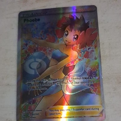 Phoebe 161/163 Battle Styles Ultra Rare Holo Full Art Trainer EN 2021