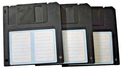 3x Disketten neu Maxell  2HD  3,5'' Floppy Disk MS-DOS 1,44MB