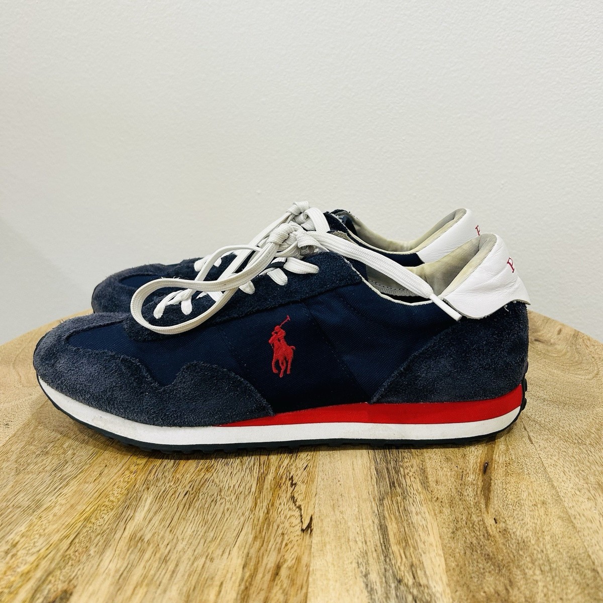 Polo Ralph Lauren Adventure 200 Navy Red Low Top Trainer Sneakers Men’s Size 9 Polo Ralph Lauren Adventure 300LT Men main image 3