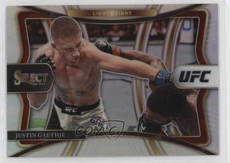 2021 Panini Select UFC Premier Level Silver Prizm Justin Gaethje #150 0s9t