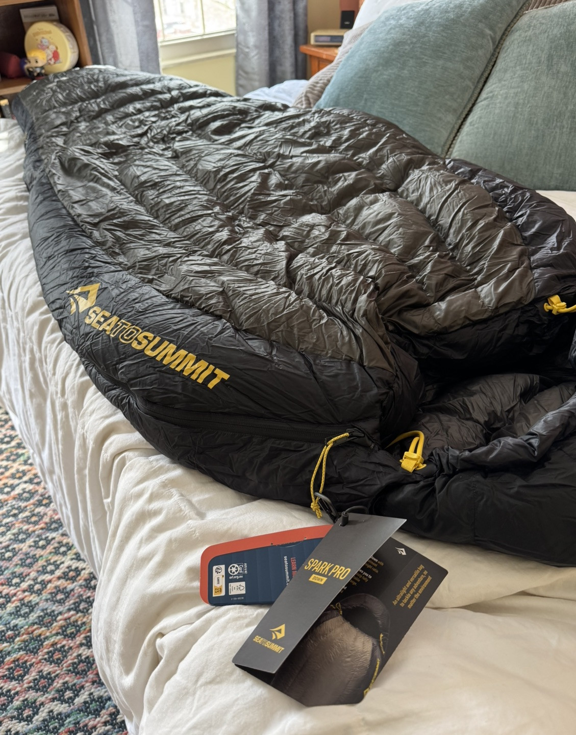 Saco de dormir ultraligero Sea to Summit Spark Pro, largo, 15 grados, 950+ relleno