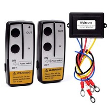 Wireless Winch Remote Control Kit 12-24V For Car Truck Jeep ATV SUV Recovery
