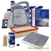 Bosch Inspektionspaket FÜR Audi A3 Cupra Seat Skoda VW Golf 7 8 1.8 2.0 TSI Tfsi