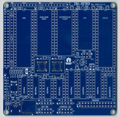 Z80-RETRO! SBC rev.2063 v4.4v0 - 4 layers PCB