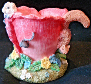 Bunny / Flower Table Flower Pot  by Jaimy Design  Resin