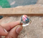Pink Copper gemstone  925 Sterling Silver Handmade Ring Gifts Jewelry R-2713