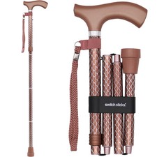 Folding Walking Cane For Women  Men - Adjustable 32-37 In, Lightweight With ...