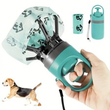 Pets Pooper Scooper For Dogs Cats With Bag Dispenser Portable Waste Pick US