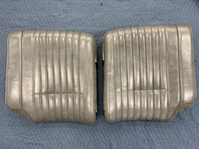 1982-92 Camaro Firebird Grey Leather Rear Split Back Seats Set Oem Gm