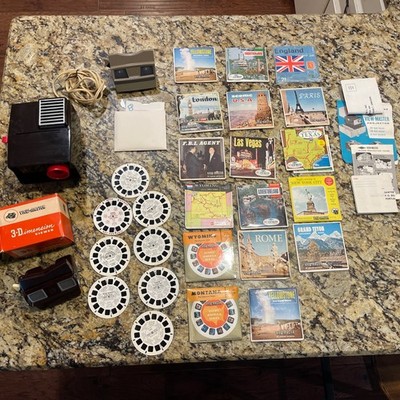 Lot Of Vintage Viewmaster Reels And Viewers - Attractions MORE!  Some Sealed