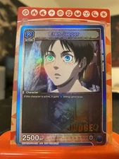 Union Arena Eren Yeager Judge Card Attack On Titan