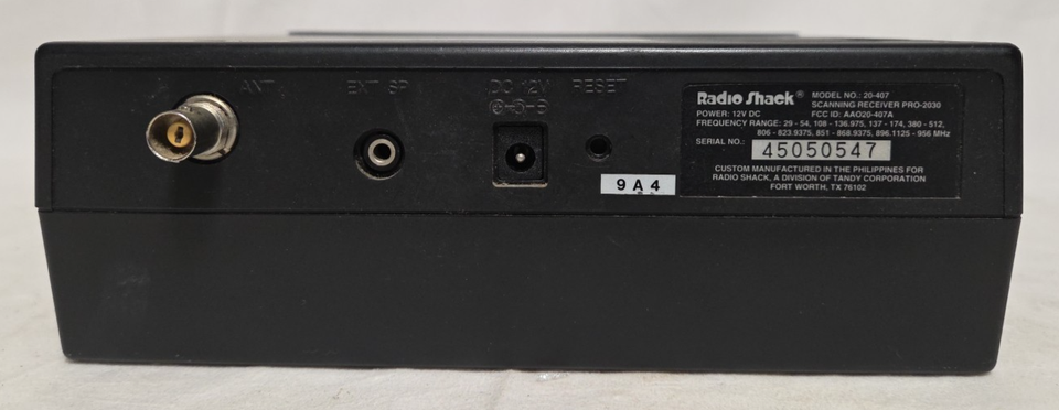 Programming a Radio Shack Pro 2067 scanner for 10 frequencies