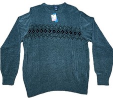 NWT Dockers Men  s XXL 8099 Granite Sweater Textured Chenille Relaxed Fit