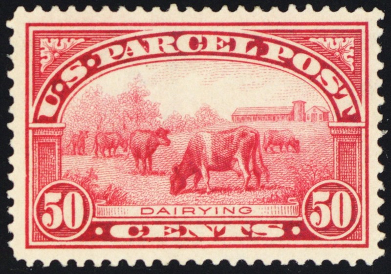 Q10, Mint VF/XF LH 50¢ Parcel Post - PSE Graded 85 Certificate * Stuart Katz