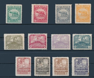 1919 KINGDOM OF ITALY RIVER PRO FOUNDATION STUDIO 12 STAMPS MLH 1053