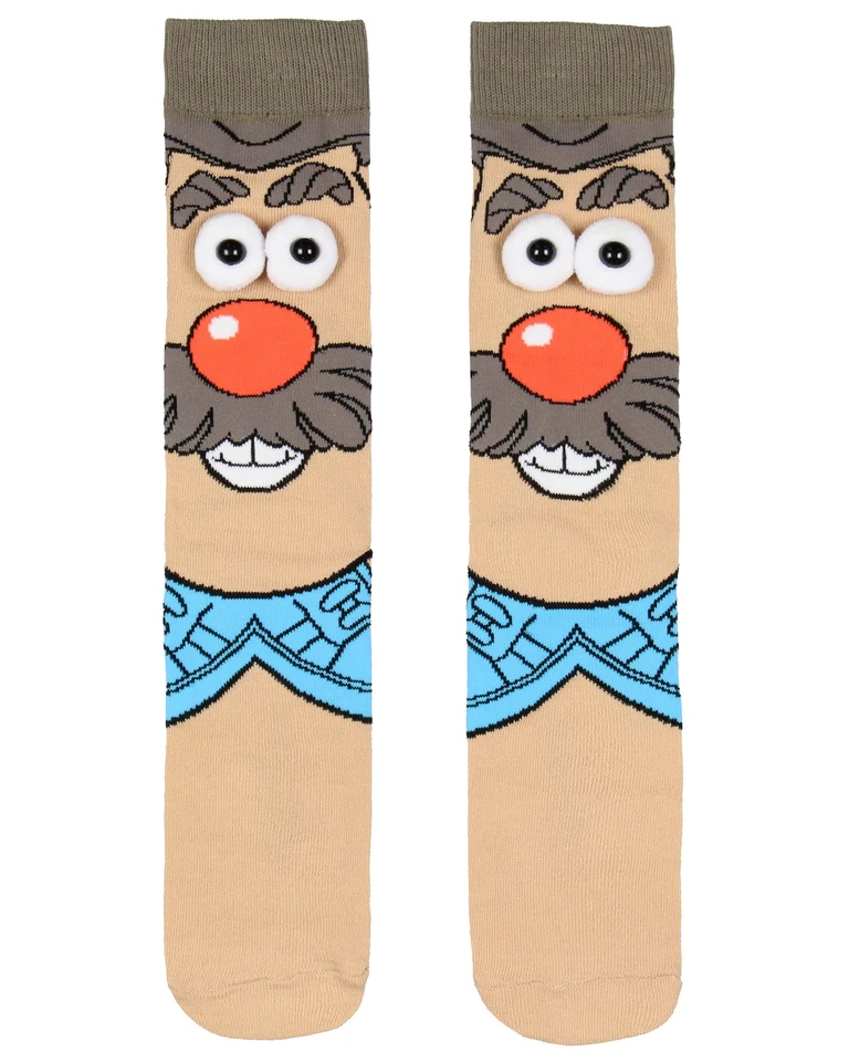 Toy Story Mr Potato Head Men's 3D Eyes Character Knit Crew Sock Shoe Size 6-12 - Image 2 of 3