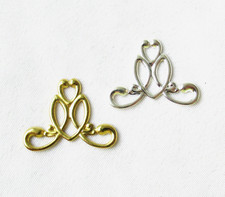 100pcs Brass Stamping 19x14mm Filigree Findings for DIY Jewelry Making