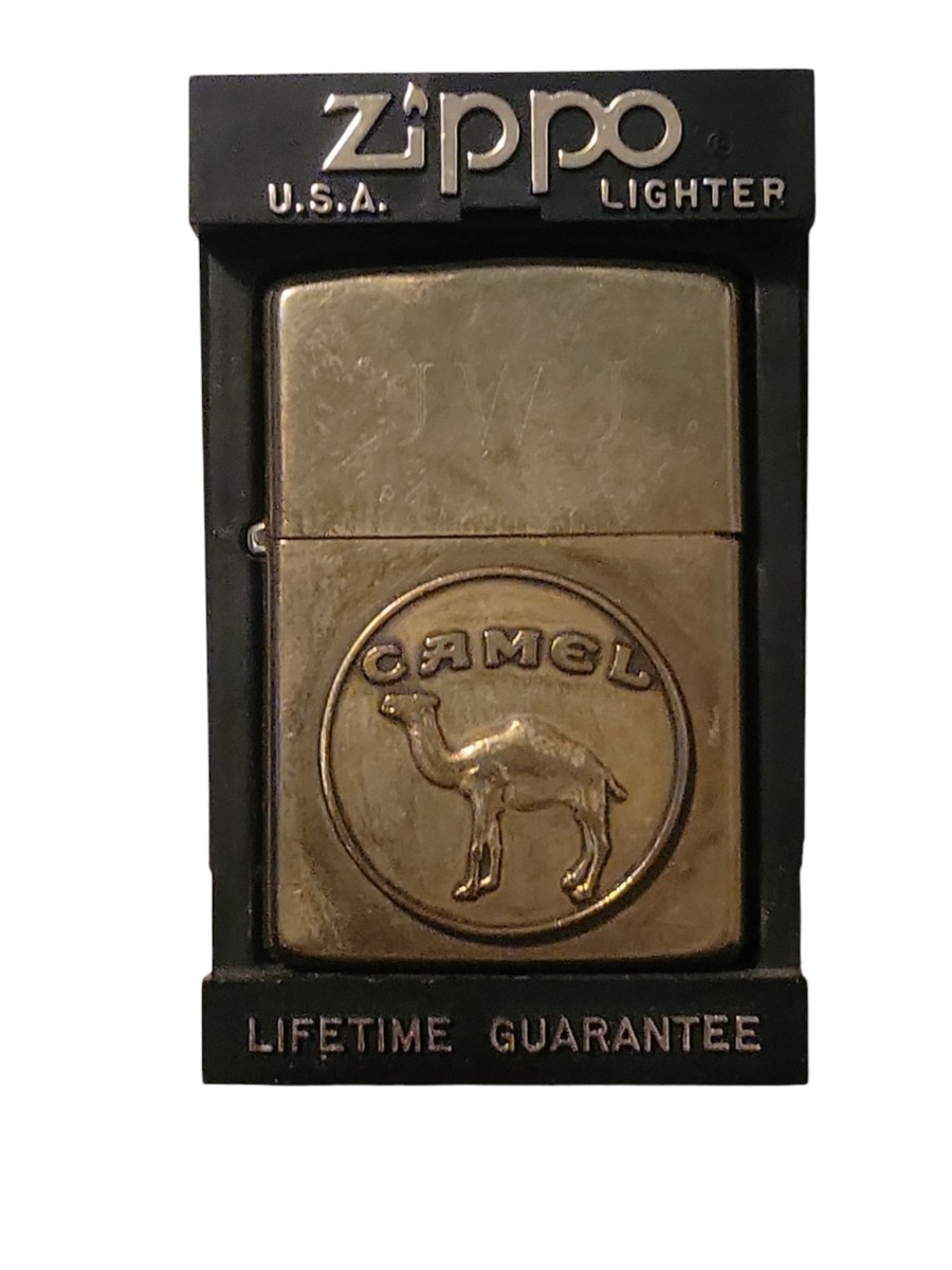 VINTAGE BRASS CAMEL ZIPPO LIGHTER 1932-1992 | eBay