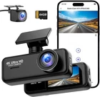 Dash Cam Front and Rear 4K+1080P with WiFi & App, Dual Car Cam 24/7 Parking Mode
