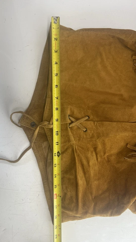 Chaqueta de Colección Años 80 Winlit Gamuza Flecos Para Mujer’s M Western Boho Festival Marrón Foto 4 de 4