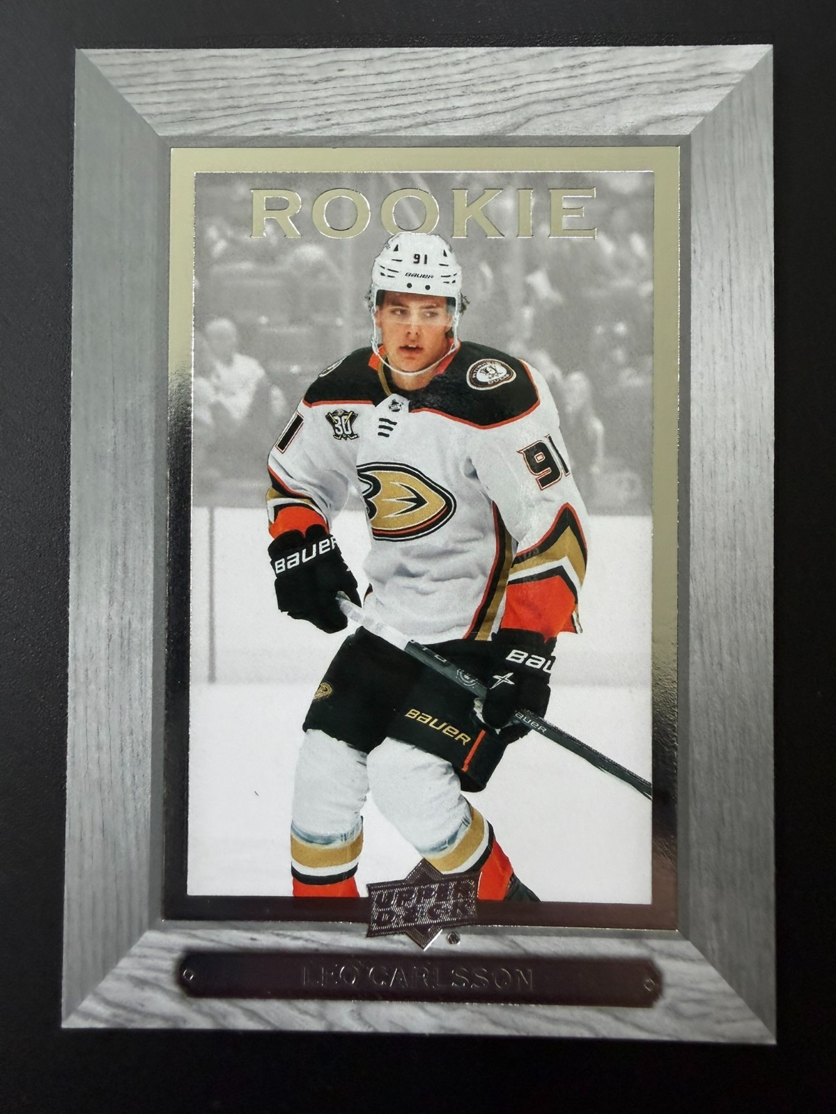Leo Carlsson #BH-38 Hockey Cards 2023 Upper Deck Beehive trading card — raw and PSA graded price guide