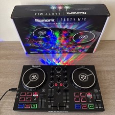 Numark Party Mix Double Deck DJ Controller w/Built-In Light Show - Tested Works