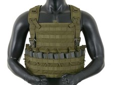 8 Fields Airsoft Rifleman Molle Chest Rig Harness Od Green Holds 8 Mags 