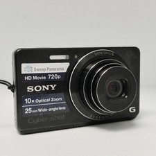 Sony CyberShot DSC-W690 Black Compact Digital Camera English Language Tested