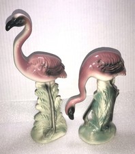 Vtg Flamingos. MCM Pink Flamingo Figurines. 10.25"