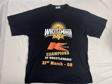 Wrestlemania XXIV "Champions of WrestleMania WWE WWF TShirt Size Large 