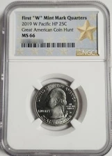 2019 W Pacific HP Great American Coin Hunt NGC MS 66