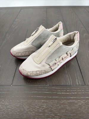 Women's DKNY Mareesa Zip-Up Sneakers Van/Rose Size 9M