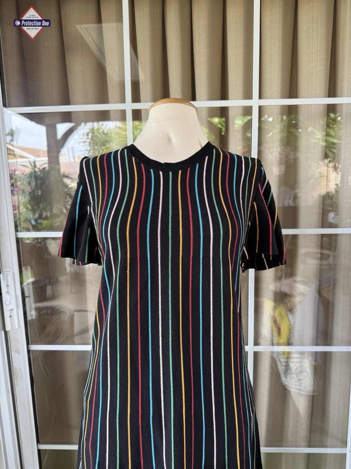 Abito maglia maglia maglia RED VALENTINO nero multicolore righe XL