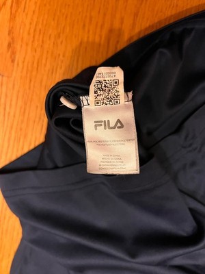 FILA Mens Small BNP Paribas Tennis Open Polo Shirt Ball Kid Blue